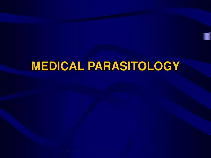 medical parasitology