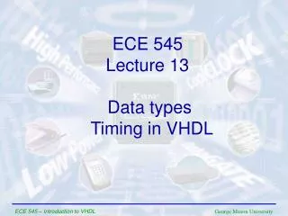 Data types Timing in VHDL