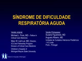 s ndrome de dificuldade respirat ria aguda