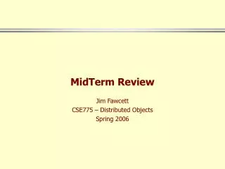 MidTerm Review