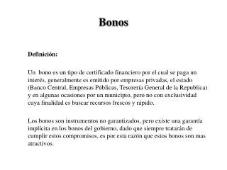 bonos