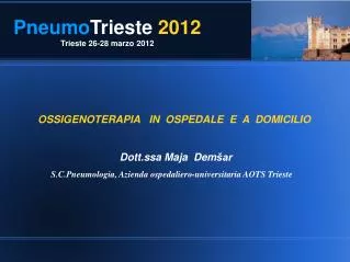 Pneumo Trieste 2012 Trieste 26-28 marzo 2012