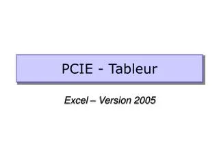 pcie tableur