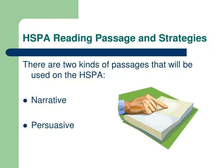 hspa reading passage and strategies