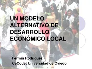 un modelo alternativo de desarrollo econ mico local
