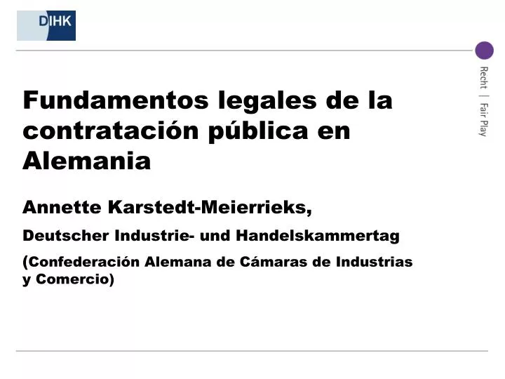 fundamentos legales de la contrataci n p blica en alemania