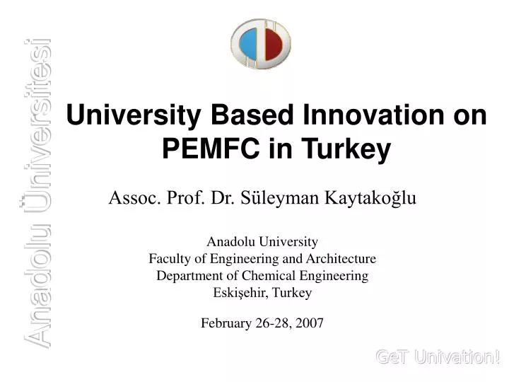 university based innovation on pemfc in turkey