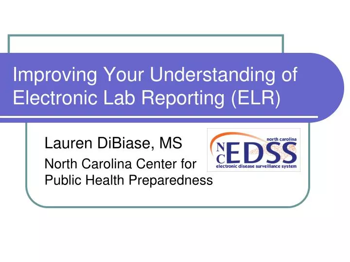 improving your understanding of electronic lab reporting elr
