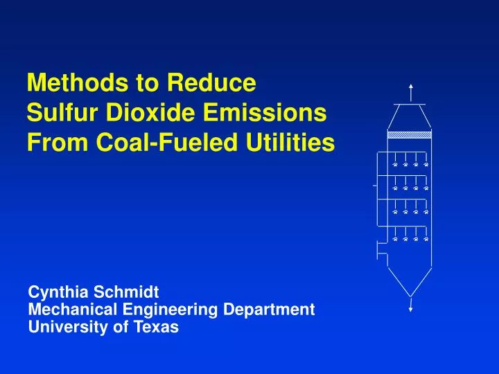 methods to reduce sulfur dioxide emissions from coal fueled utilities