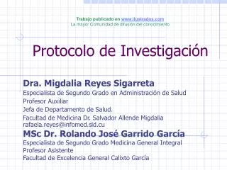 protocolo de investigaci n
