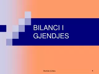 bilanci i gjendjes