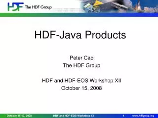 HDF-Java Products
