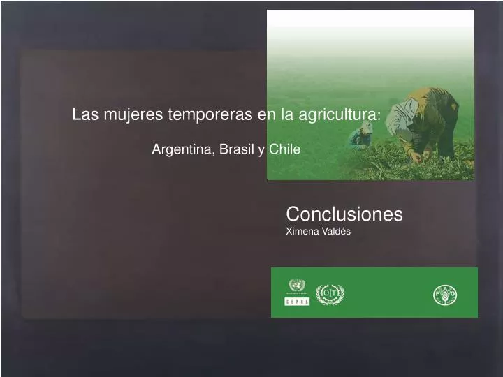 las mujeres temporeras en la agricultura argentina brasil y chile