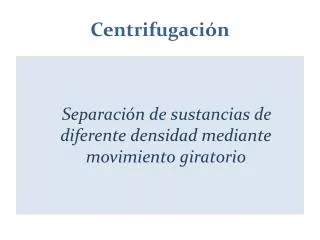 centrifugaci n