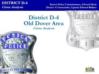 DISTRICT D-4 Crime Analysis