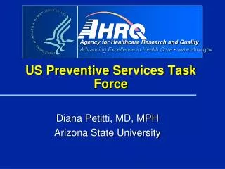 US Preventive Services Task Force