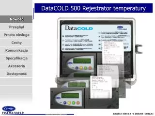 datacold 500 rejestrator temperatury