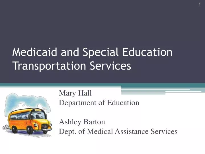 medicaid and special education transportation services
