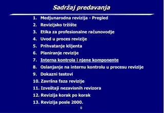 sadr aj predavanja