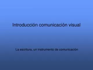 introducci n comunicaci n visual