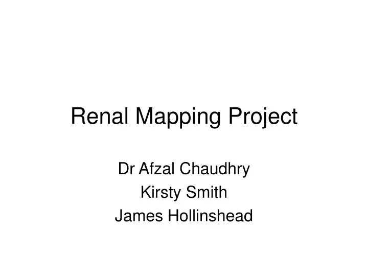 renal mapping project