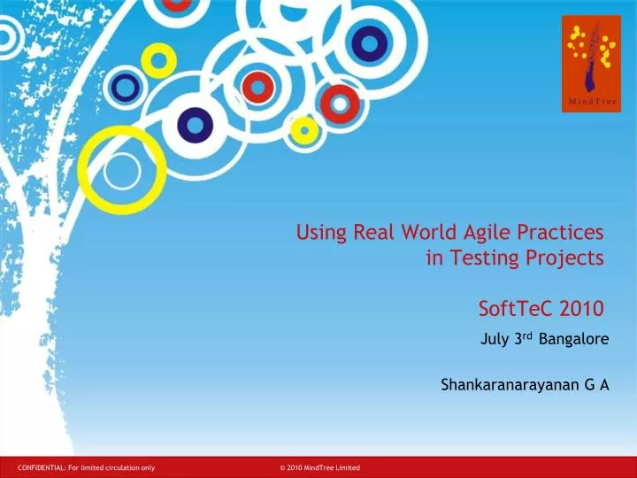 using real world agile practices in testing projects softtec 2010