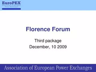 Florence Forum