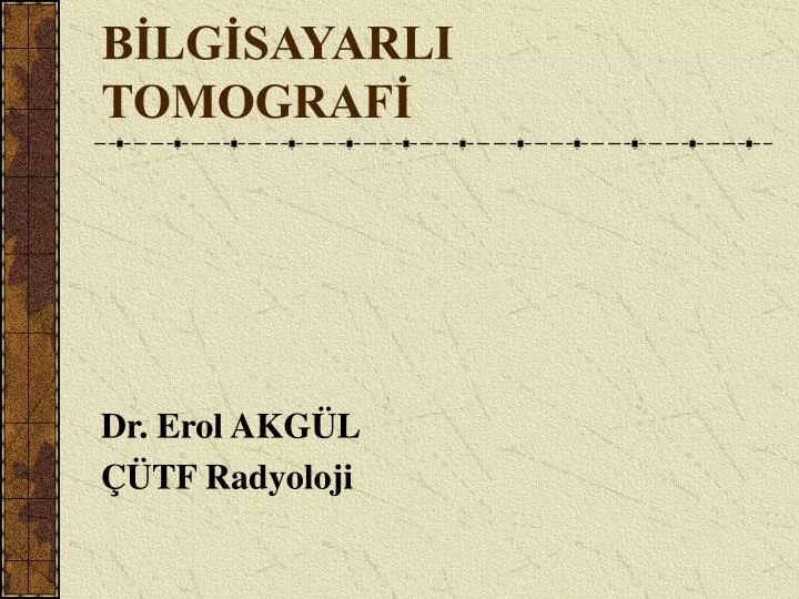 b lg sayarli tomograf