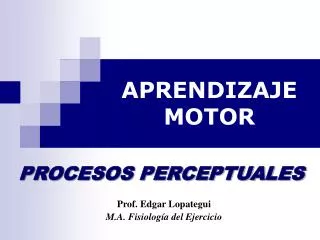 aprendizaje motor