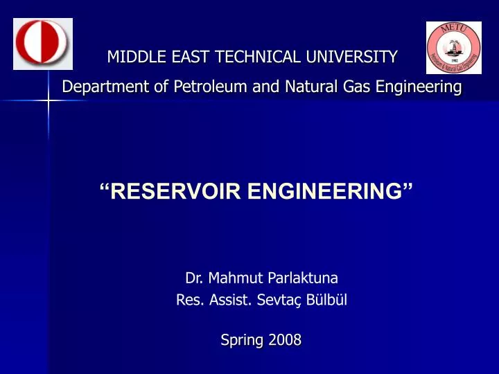 reservoir engineering