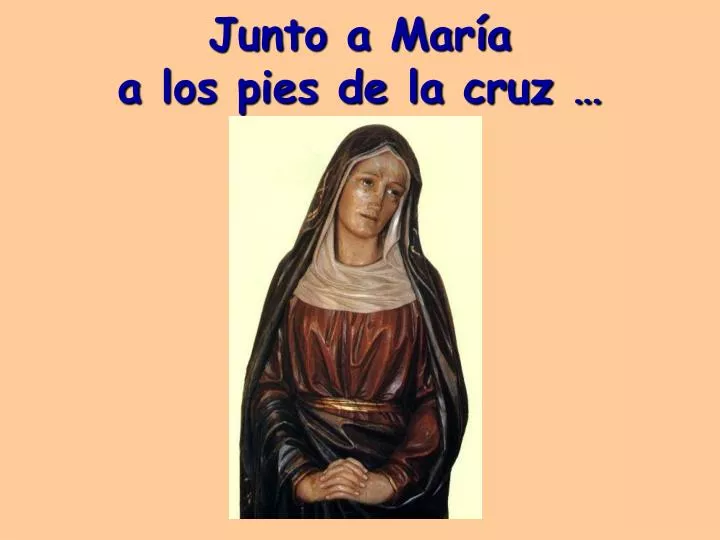 junto a mar a a los pies de la cruz