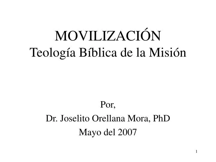 movilizaci n teolog a b blica de la misi n