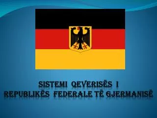 Sistemi qeverisës i Republikës Federale të Gjermanisë