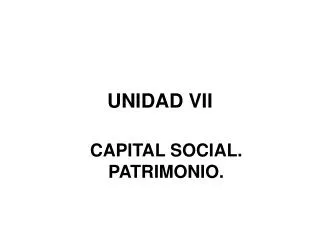 unidad vii