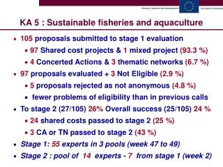KA 5 : Sustainable fisheries and aquaculture