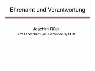 ehrenamt und verantwortung