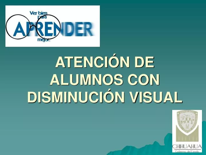 atenci n de alumnos con disminuci n vis ual