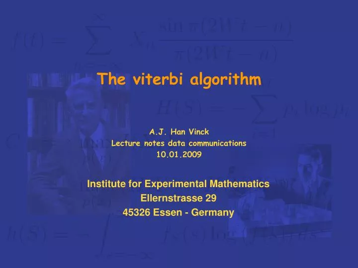 the viterbi algorithm