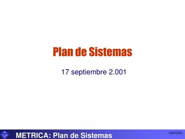 plan de sistemas