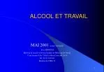 ALCOOL ET TRAVAIL - slide 1