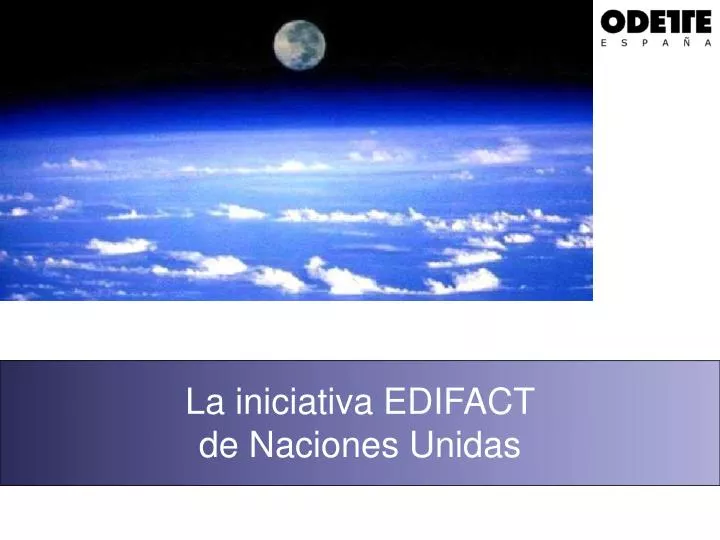 la iniciativa edifact de naciones unidas