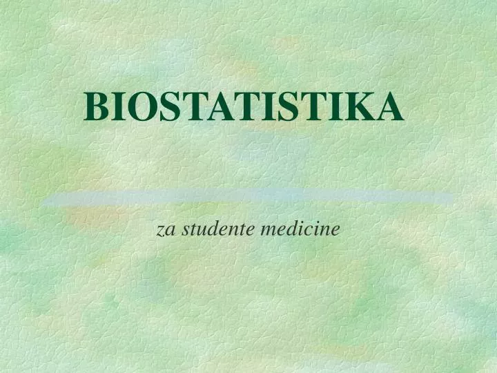 biostatistika