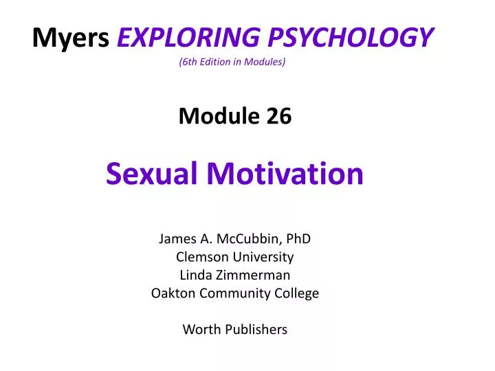 myers exploring psychology 6th edition in modules