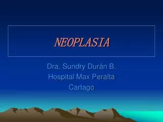 neoplasia