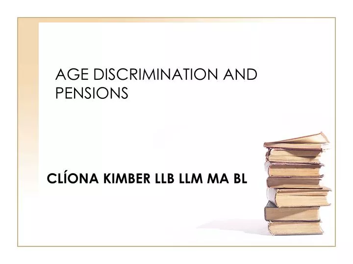 age discrimination and pensions