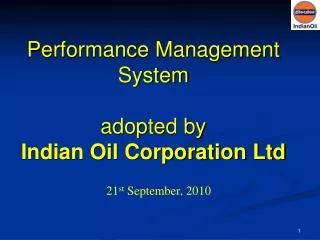 Performance Management System adopted by Indian Oil Corporation Ltd
