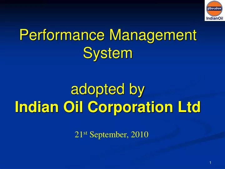 performance management system adopted by indian oil corporation ltd