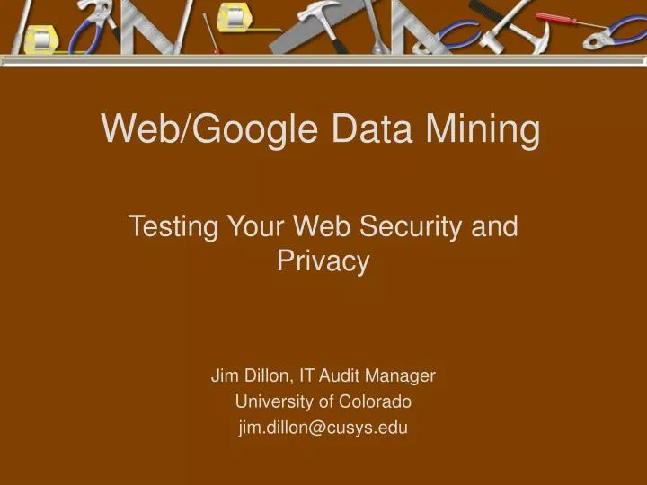 web google data mining