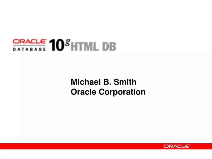 michael b smith oracle corporation