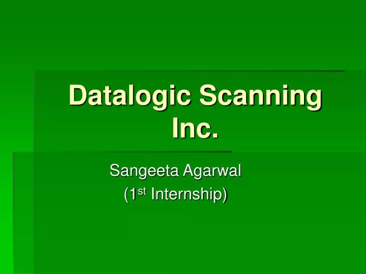 datalogic scanning inc
